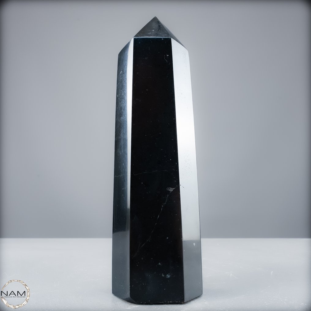 天然黑色碧玺 方尖碑- 979.16 g #4.3