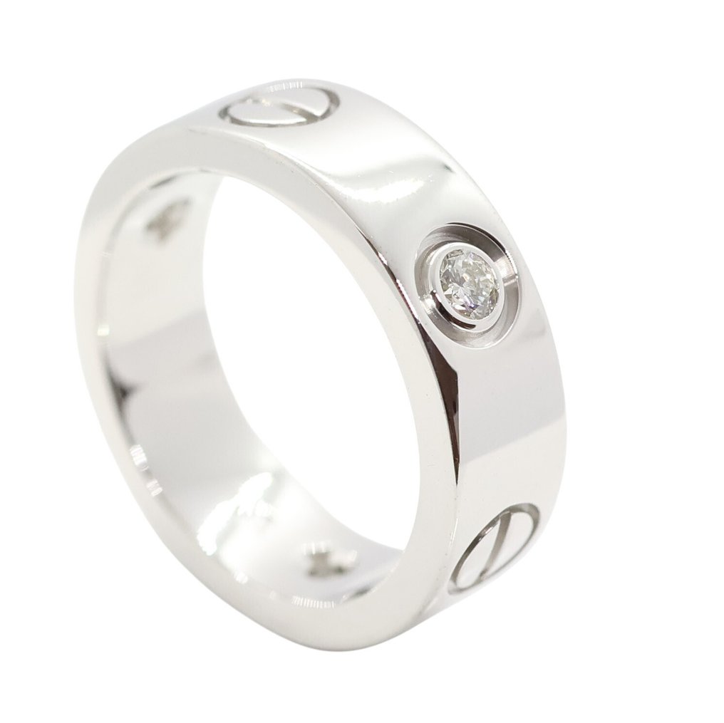 Cartier - 戒指 - Love - 18 克拉 白金 - 3 Diamonds #2.1
