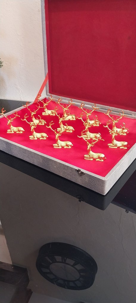 Késtartó (12) - Cerfs grands models - Aranyozott sárgaréz #3.2