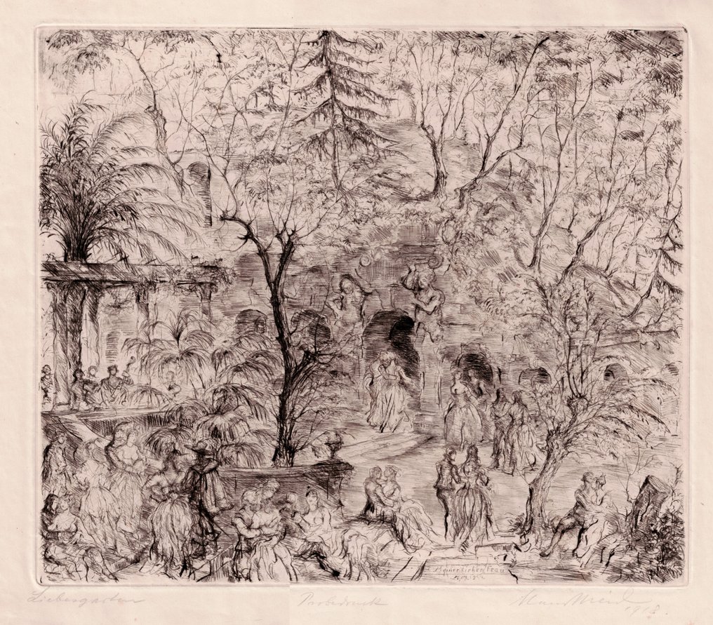 Hans Meid (1883-1957) - Der  Liebesgarten - 1918 #1.0