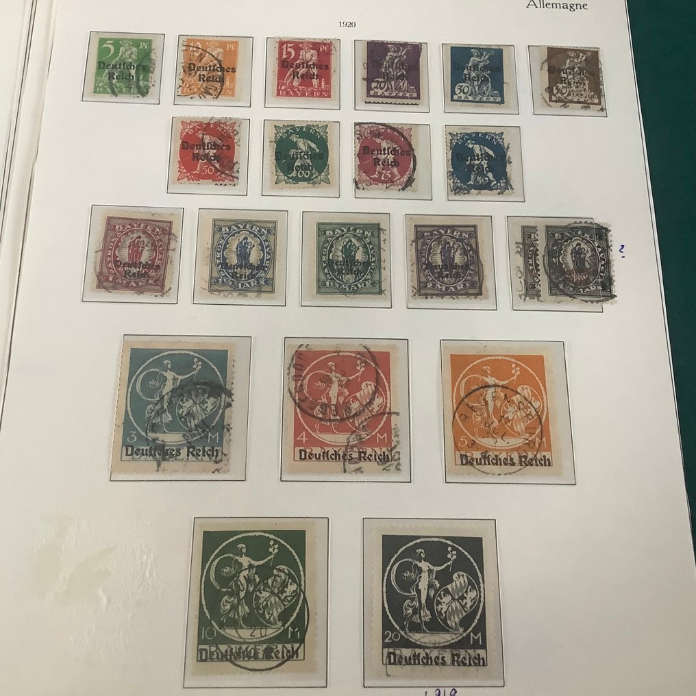 德意志帝国 1916/1923 - Infla收藏在专辑页上 - Michel 105/337 #3.2