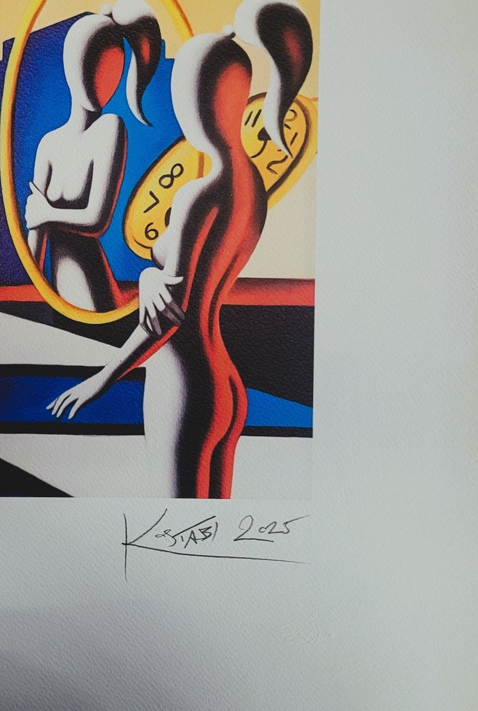 Mark Kostabi (1960) - New reflex ( unicosoggetto firmato ) : T/P 1 / 1 #2.1