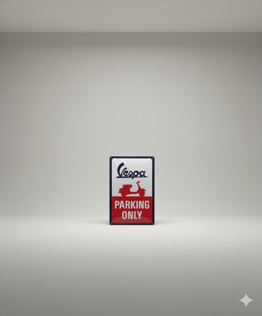 Vespa - 匾 - Piaggio Vespa - 钢制招牌广告 - 车库汽车用品 - 鋼 #3.2