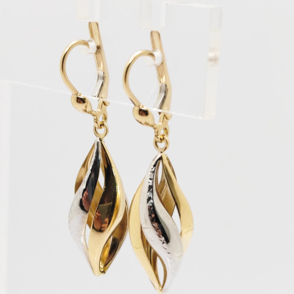 Boucles d'oreilles - 18 carats Or jaune, Or blanc #4.3