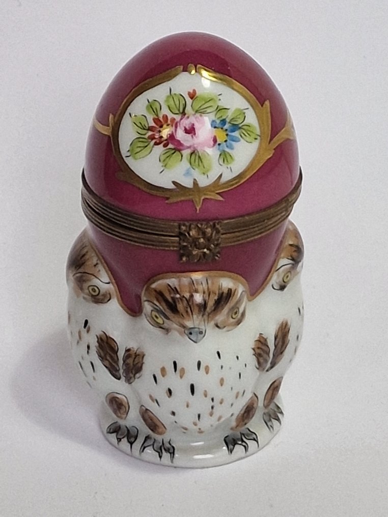 Limoges - Perfume bottle - Porcelain - Handpainted perfume egg #1.0