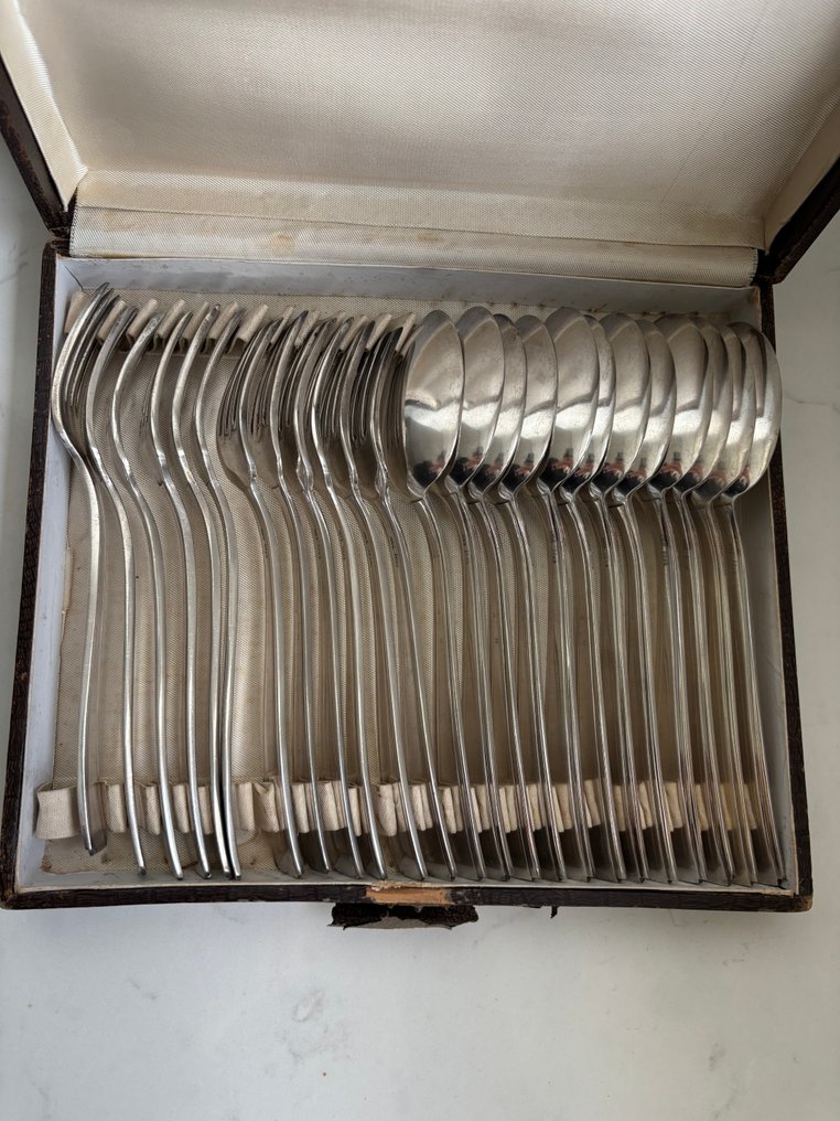 Cutlery set (12) - Silverplated - Silver-plated cutlery #1.0