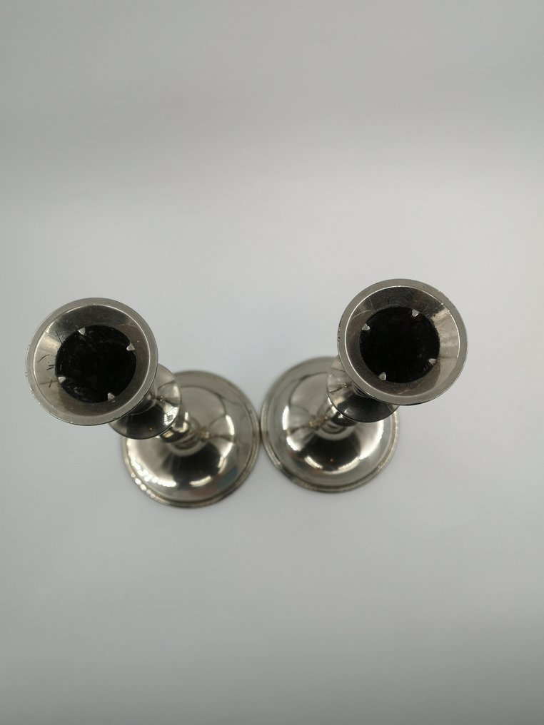 Lysestake (2) - Metall, Forsølvet - Sølvbelagte lysestaker #2.1