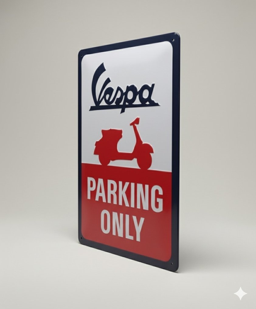 Vespa - 匾 - Piaggio Vespa - 钢制招牌广告 - 车库汽车用品 - 鋼 #2.1