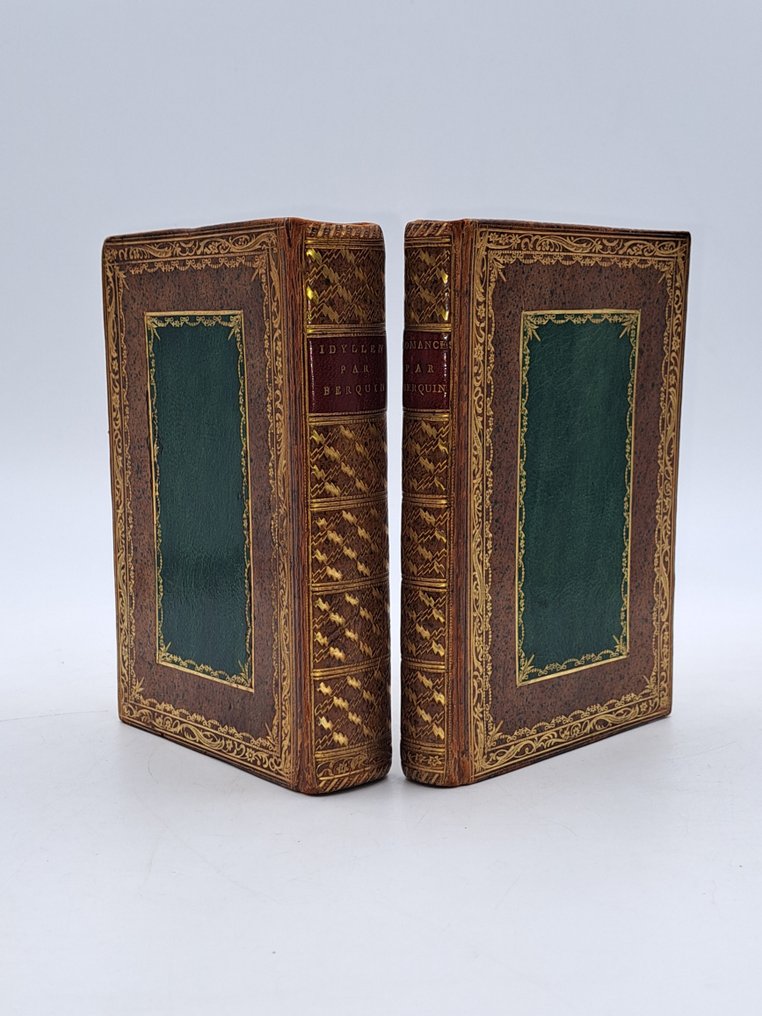 Arnaud Berquin - Idylles ; Romances [reliure d'époque veau moucheté] - 1775-1776 #1.0