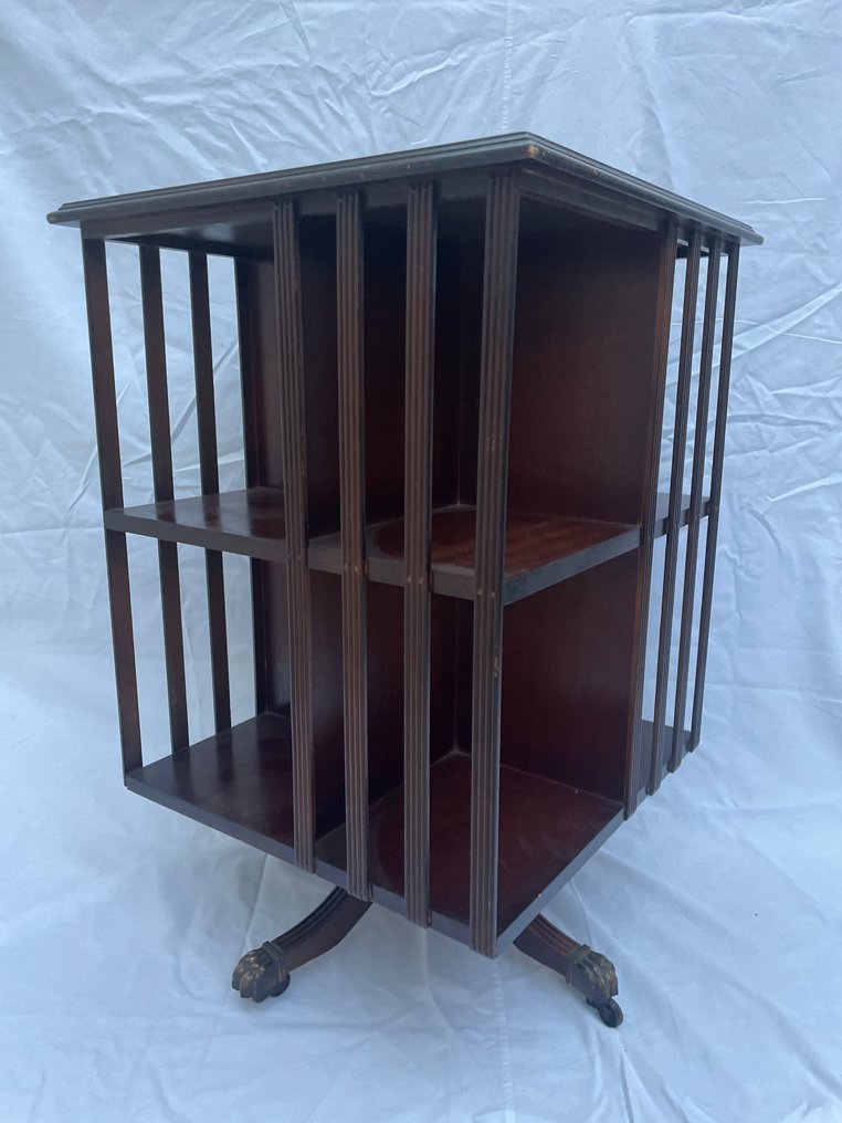 Bookcase - Wood, Metal - Rotating library #3.2