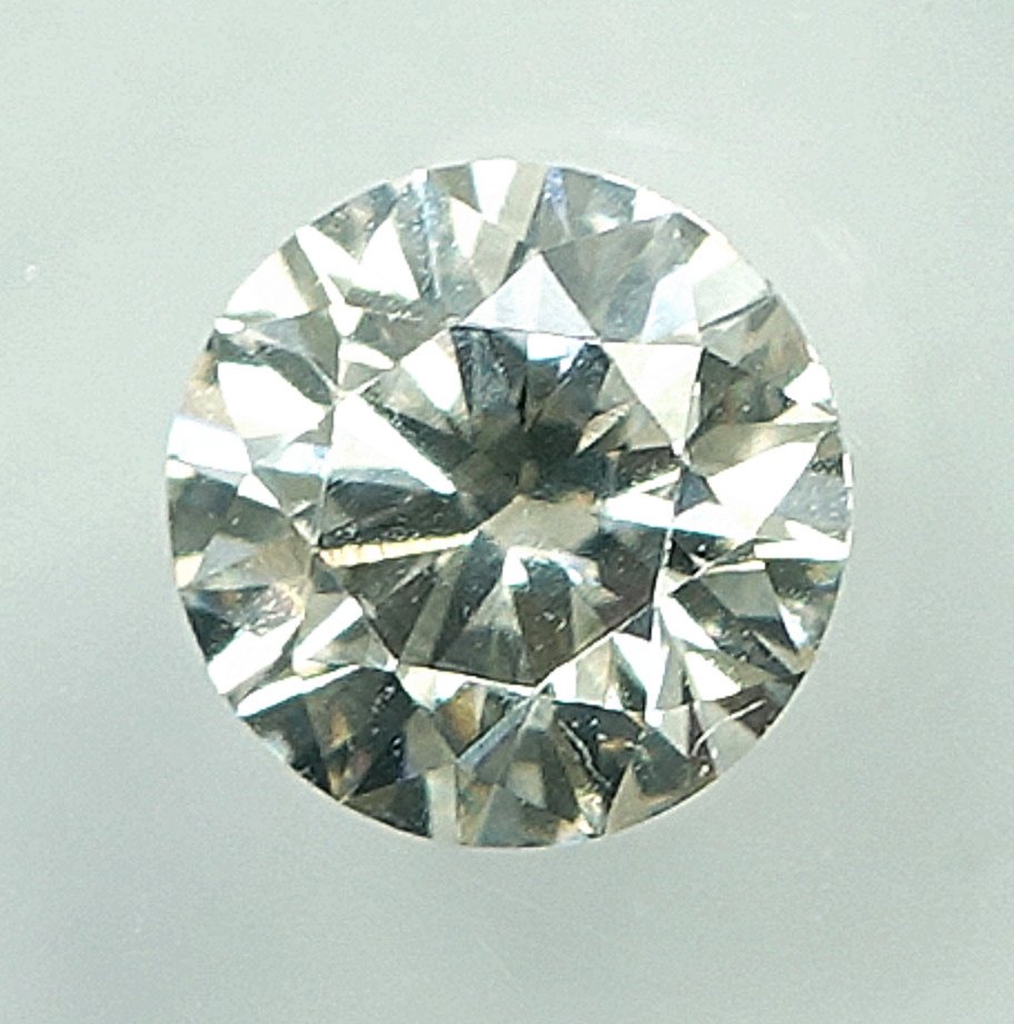 1 pcs Diamant  (Natur)  - 0.51 ct - Rund - I - SI2 - Gem Report Antwerp (GRA) #3.2