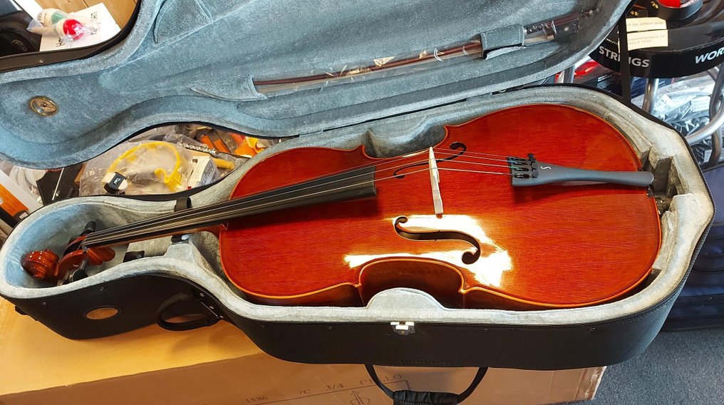 Stentor - 3/4, handmade SR1586 Conservatoire met strijkstok en koffer - - Violonchelo #1.0