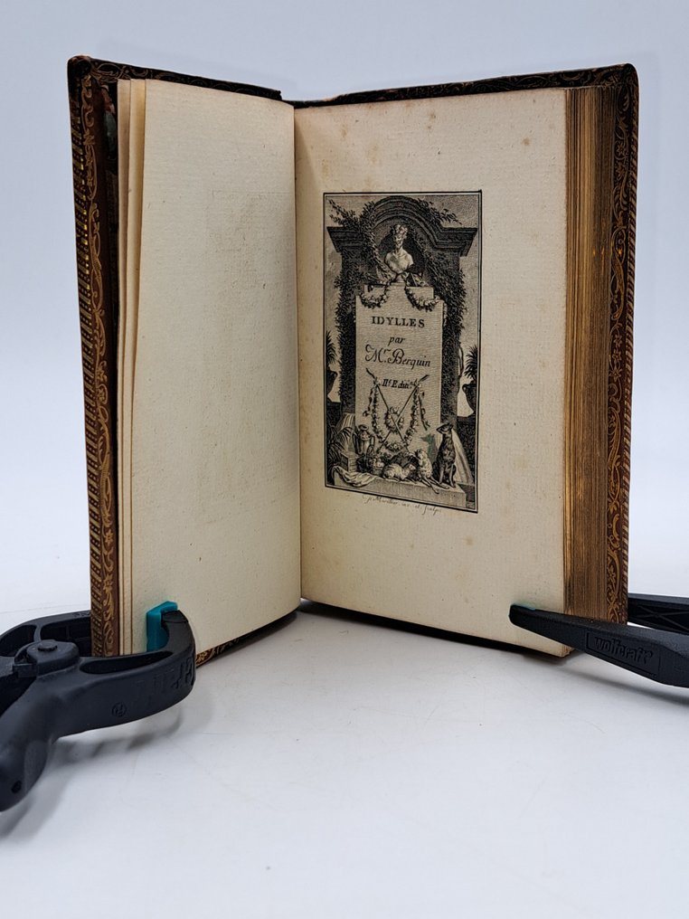 Arnaud Berquin - Idylles ; Romances [reliure d'époque veau moucheté] - 1775-1776 #2.1