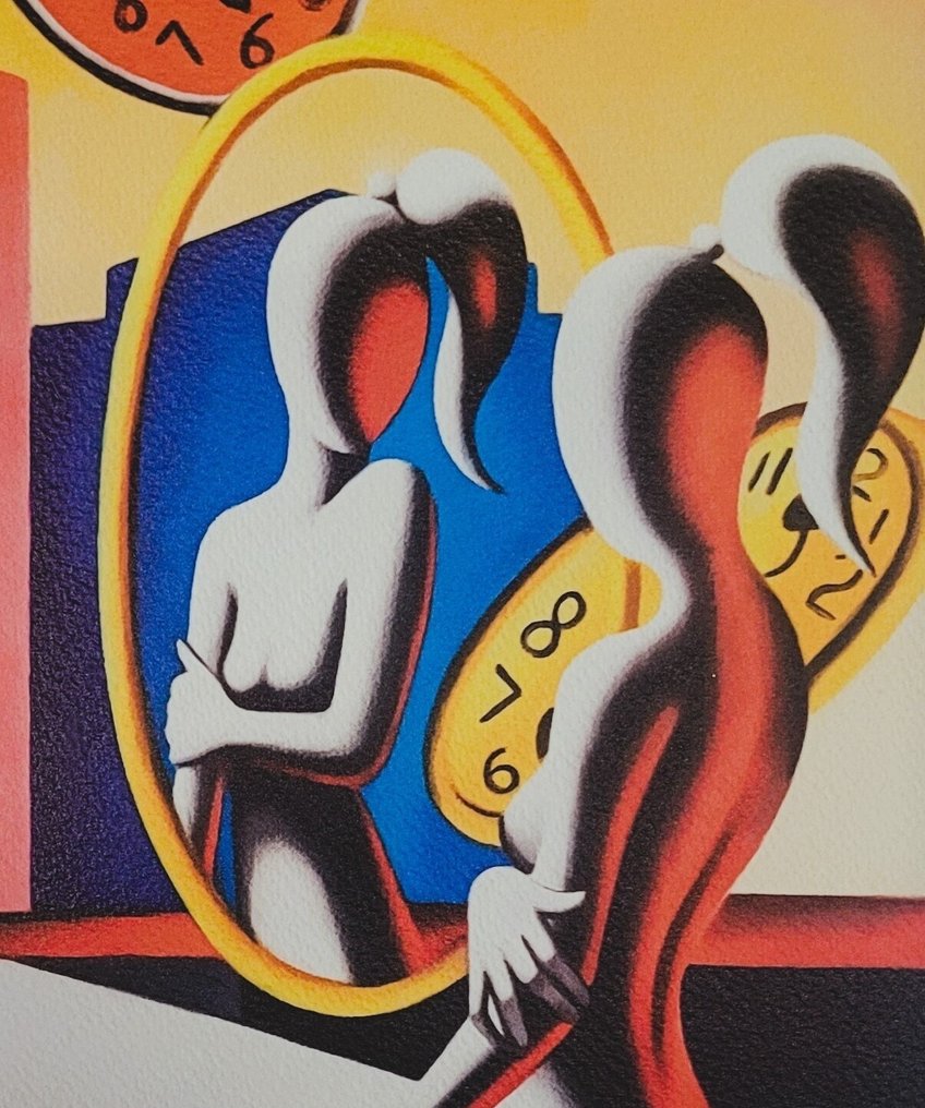 Mark Kostabi (1960) - New reflex ( unicosoggetto firmato ) : T/P 1 / 1 #1.0