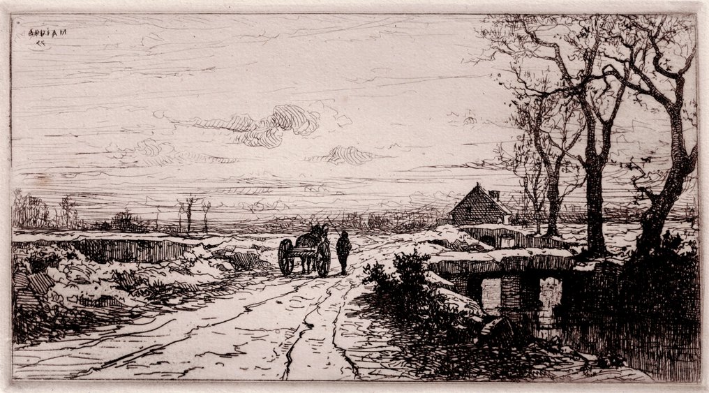 Adolphe Appian (1818-1898) - Chemin de l'étang de Frignon, Isere - 1877 #1.0