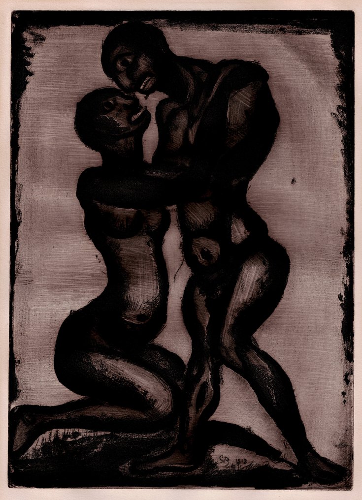 Georges Rouault (1817-1958) - The Lovers, Réincarnations du Père Ubu - 1918 #1.0