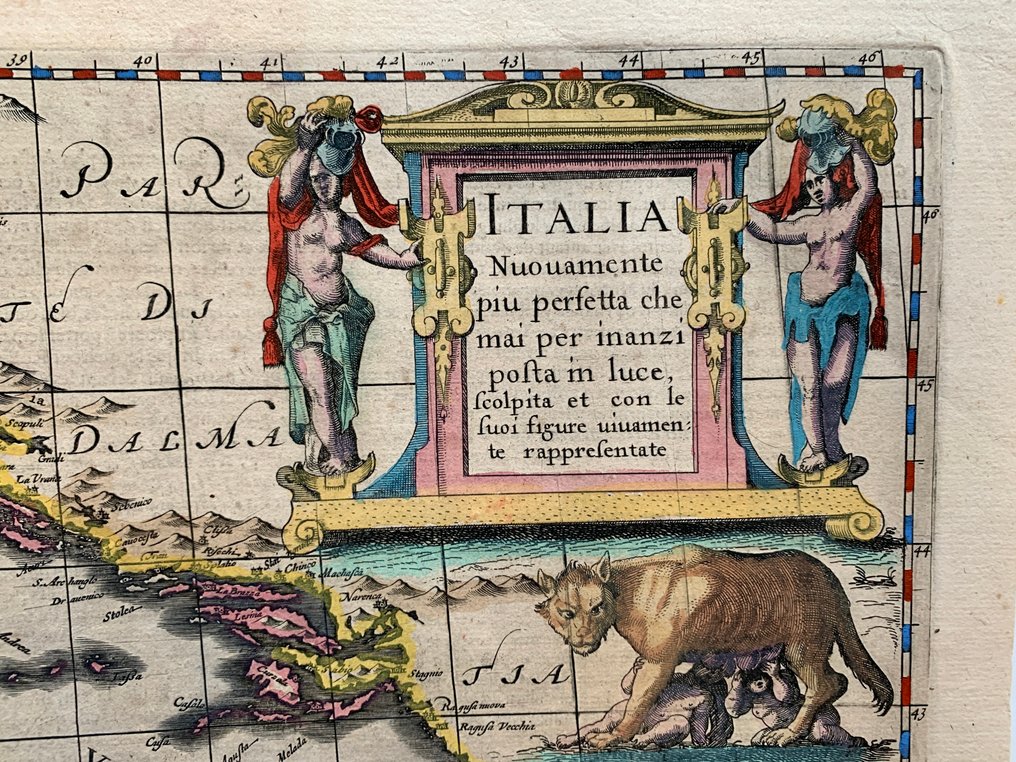 Italia - Itay; H. Hondius - Italia Nuouamente piu perfetta che mai per inanzi posta in luce, scolpita et con le suoi figure - 1621-1650 #1.0