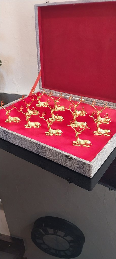 Késtartó (12) - Cerfs grands models - Aranyozott sárgaréz #1.0