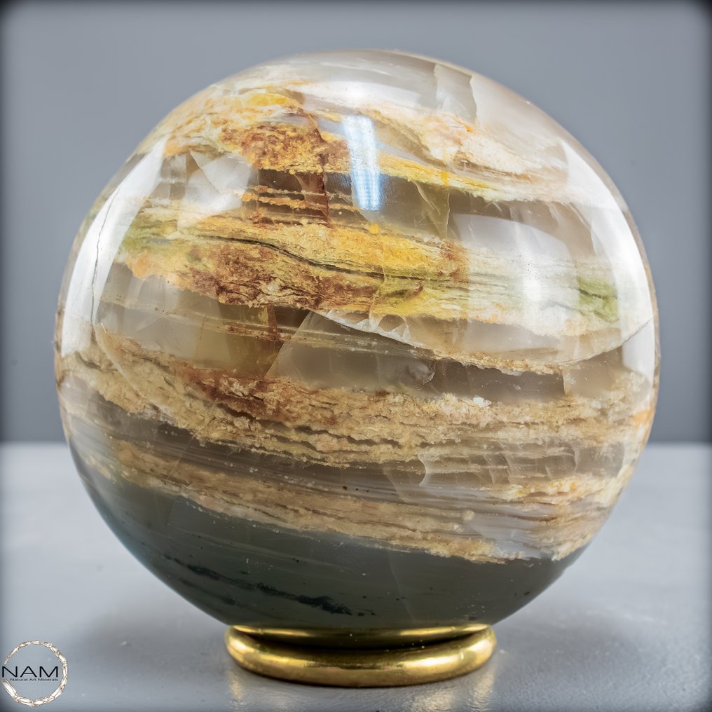 Φυσική σφαίρα χαλαζία κήπου Ένα παράθυρο στη φύση, Βραζιλία- 1082.39 g #3.2