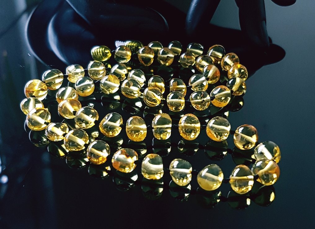 琥珀 项链 - 正品波罗的海琥珀项链，巴洛克珠子，男女皆宜- 15 g #1.0