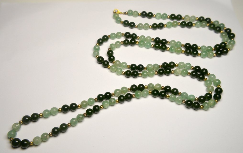 Giada - Argento - Collana - Avventurina #1.0