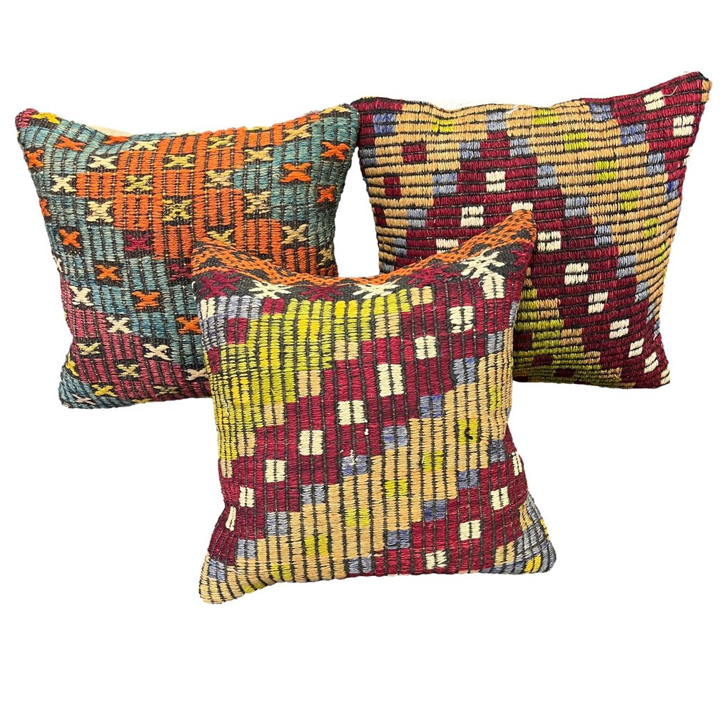 (3) Boho Authentic Kilim - Cushion #1.0