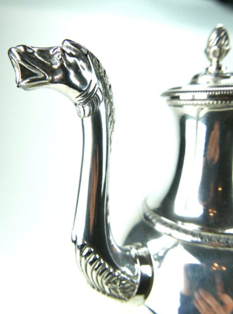 杯具組 - .950 銀, 烏木 - 银质 Verseuse empire #1.0