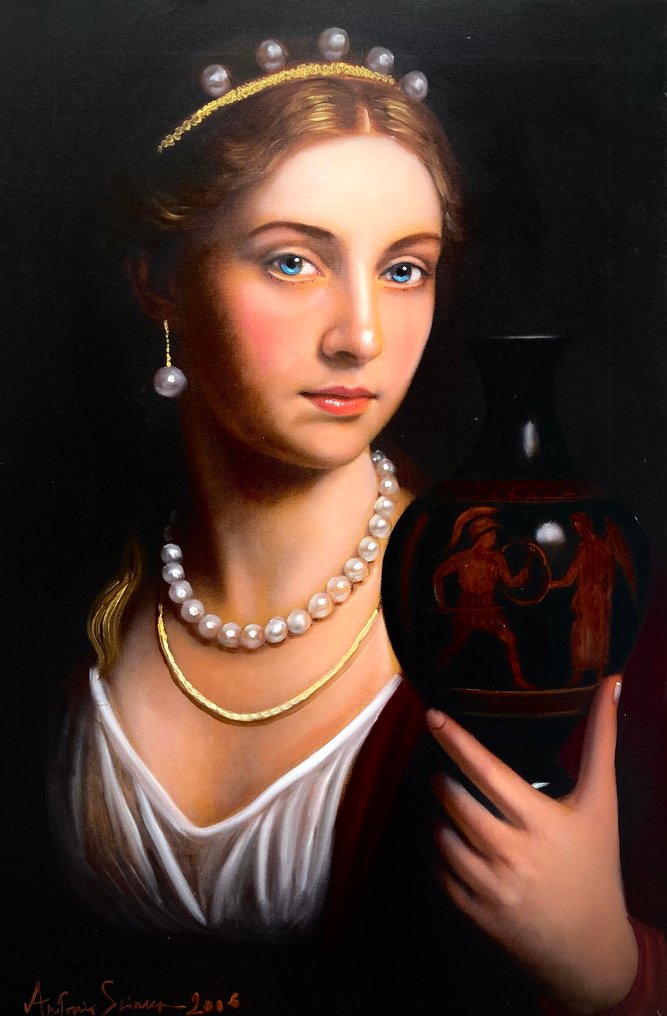 Antonio Sciacca (1957) - The Vase and the Pearls #1.0