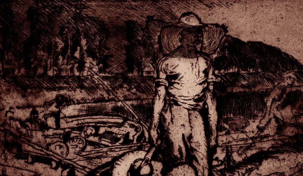 Sir Frank Brangwyn (1867-1956) - The Water Carrier - Furnes- 1908 #4.3