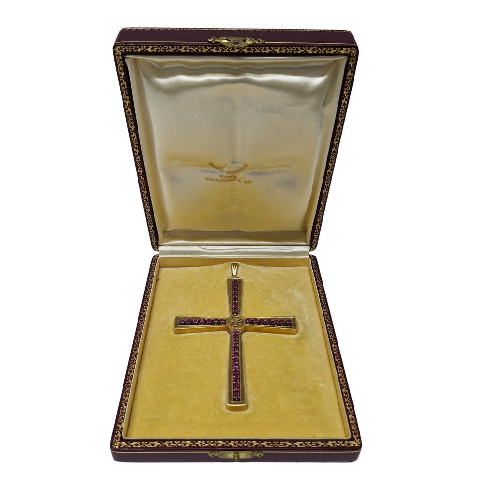 Other brand - Pendentif en forme de croix - 18 carats Or jaune - Tanfani & Bertarelli #2.1