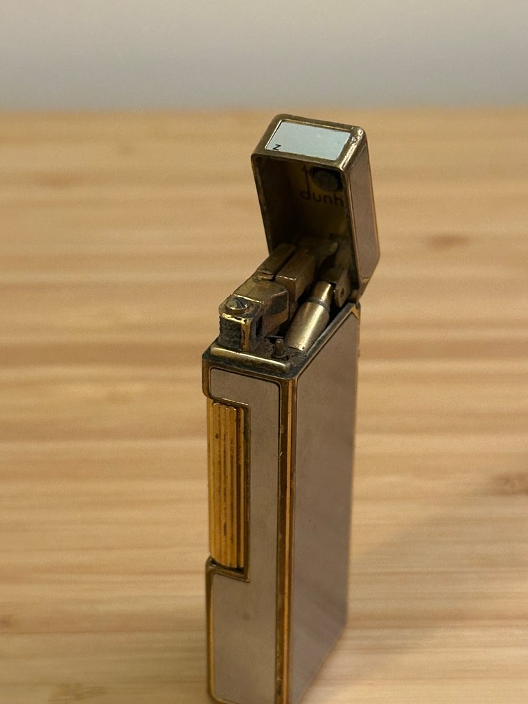 Dunhill - Rollagas - Feuerzeug - Versilbert, Vergoldet #1.0
