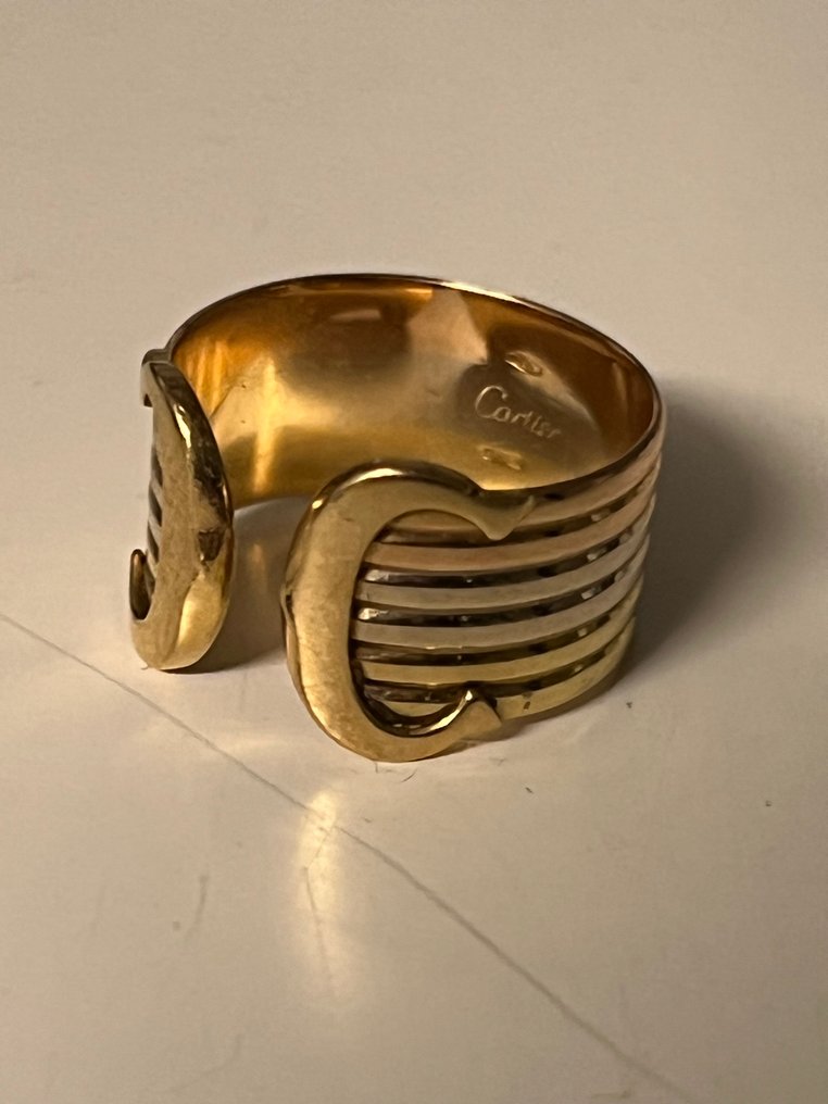 Bez ceny minimalnej
 - Cartier - Pierścionek - 18-karatowe Żółte złoto, Różowe złoto, Białe złoto #1.0