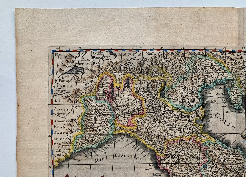 Italia - Itay; H. Hondius - Italia Nuouamente piu perfetta che mai per inanzi posta in luce, scolpita et con le suoi figure - 1621-1650 #2.1