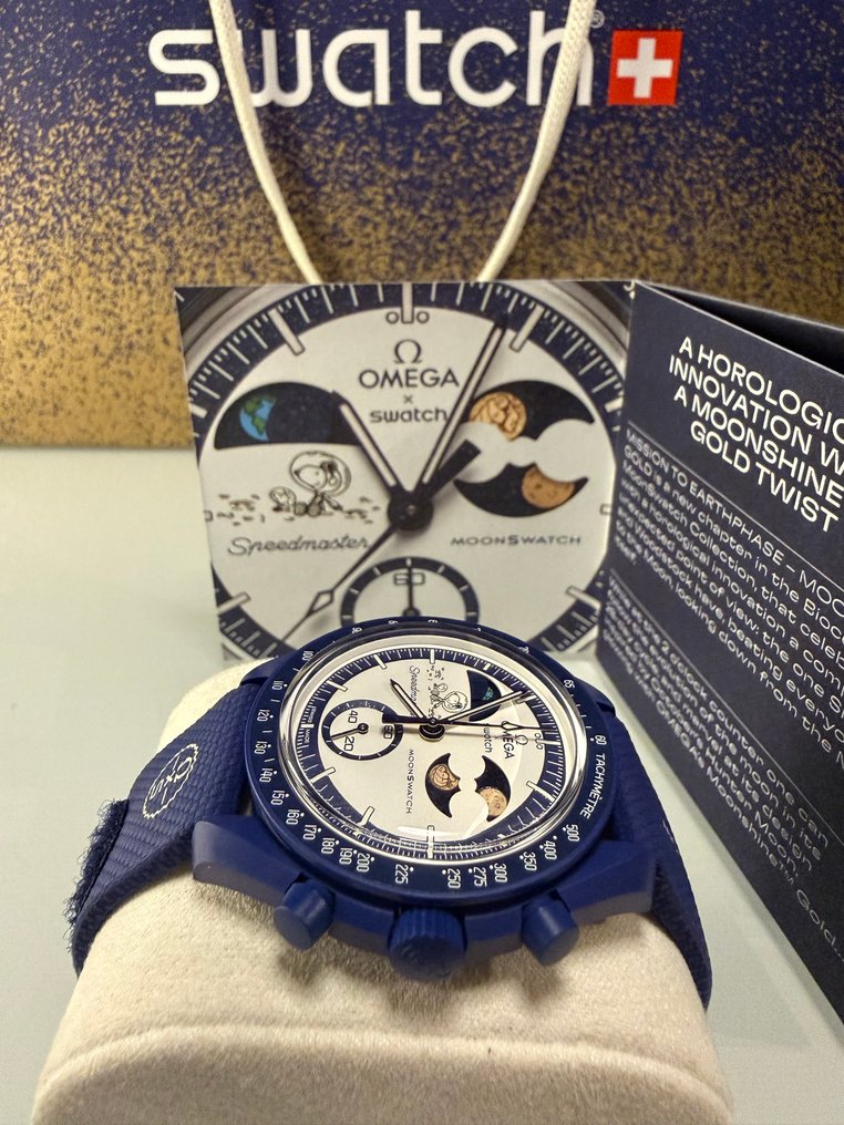 Omega x Swatch - LIMITED EDITION - Mission To Earthphase - MOONSHINE GOLD - No reserve price - SO33N703L - Unisex - 2025 #1.0