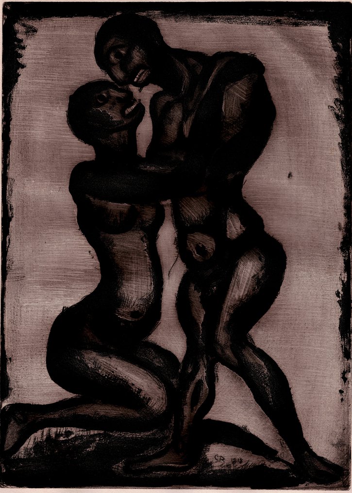 Georges Rouault (1817-1958) - The Lovers, Réincarnations du Père Ubu - 1918 #3.2