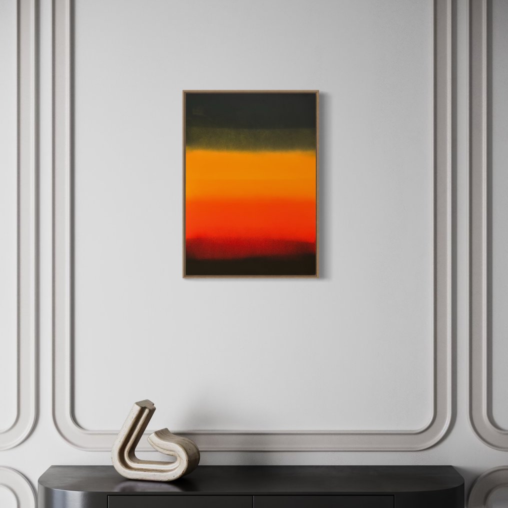 Anton Kaestner - #282 - L - " Hommage à Rothko - Orange et Noir ". #1.0