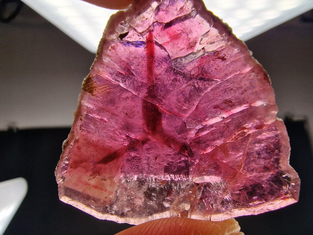 Tourmaline Liddicoatite Top - Height: 43 mm - Width: 40 mm- 14.3 g - (1) #1.0