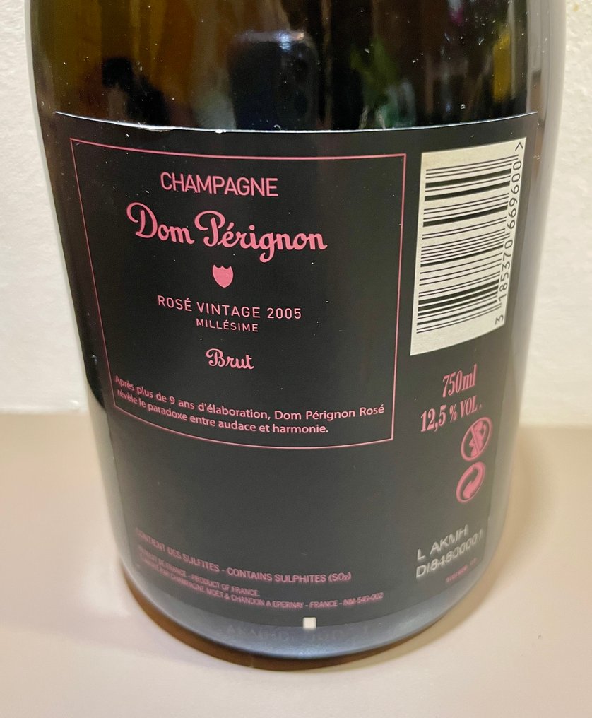 2005 Dom Pérignon, Luminous Rosé Connected - Champán Rosé, Brut - 1 Botella (0,75 L) #2.1