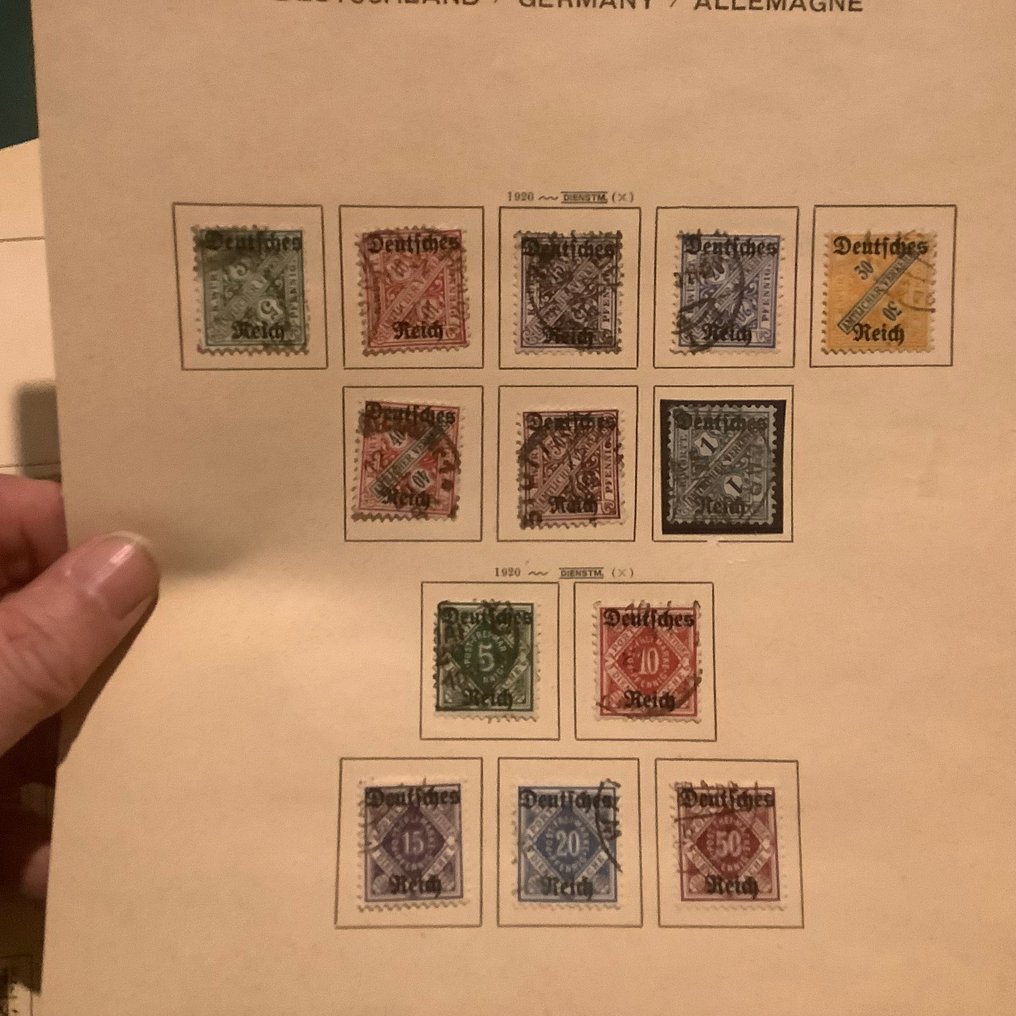 Γερμανική Αυτοκρατορία 1903/1942 - Ολοκληρωμένη συλλογή υπηρεσιών σε σελίδες άλμπουμ. - Michel 1/177 #4.3