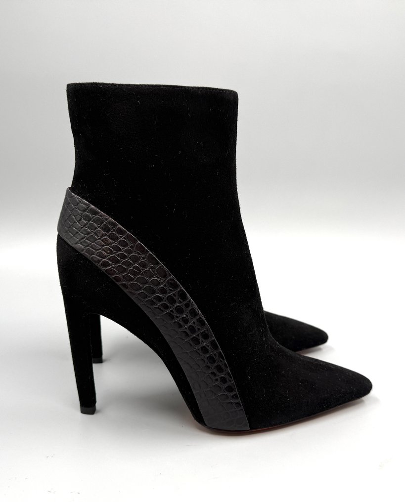 Santoni- Suède & Crocodile - Ankle boots - Size: EU 37 - New in box #1.0