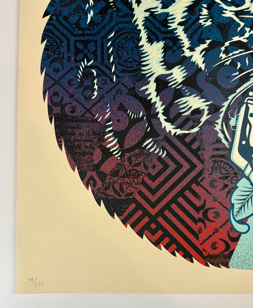 Shepard Fairey (OBEY) (1970) - CLIMATE CLASH (CREAM) #3.2