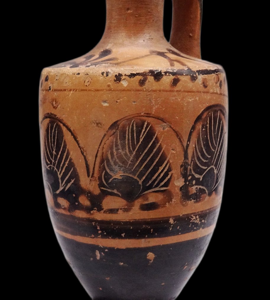 古希腊 黑色图案的莱克西斯陶瓶,公元前五世纪 #2.1