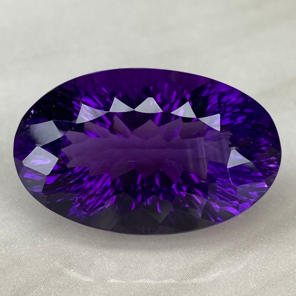 Zonder Minimumprijs Paars Amethist - 36.47 ct - nternational Colored Gemstone Association (ICA GemLab) - Exclusieve precisiesnede #1.0