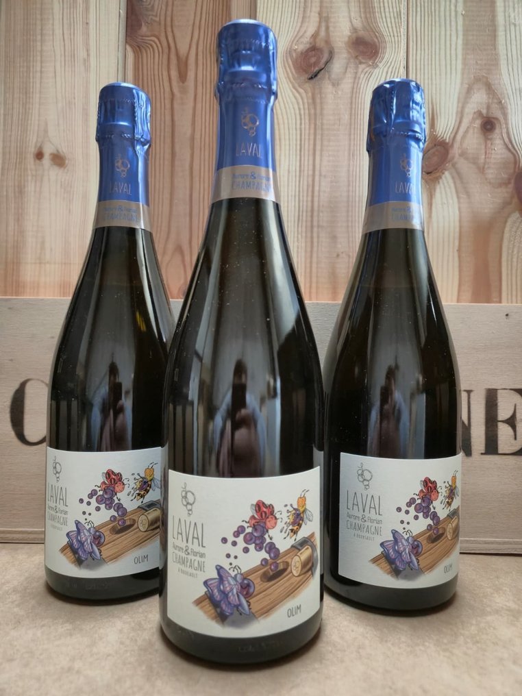 2021 Laval, Olim - Σαμπάνια Extra Brut, Rosé - 3 Bottles (0.75L) #1.0