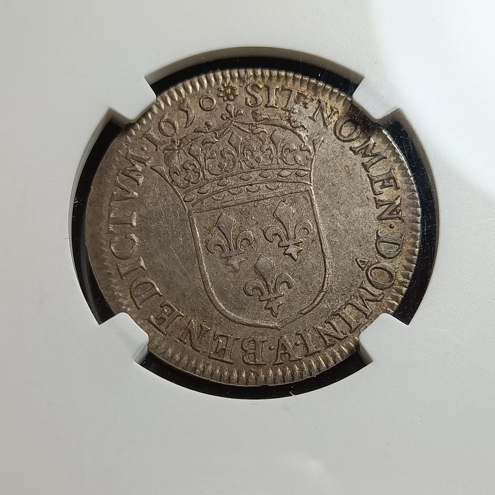 Frankreich. Louis XIV. (1643-1715). 1/4 Écu 1650-A, Paris #2.1