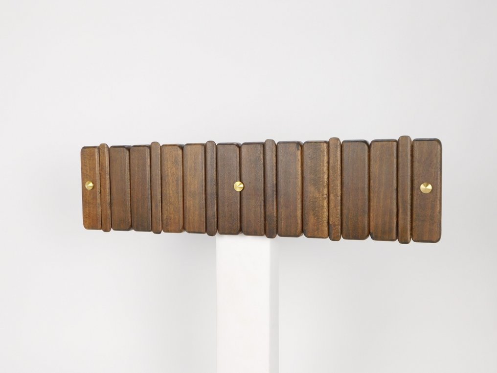 Wilk Brothers Furniture - Sebastian Wilk - 衣帽架 - 钢琴式衣帽架 Type9 60 胡桃木 - 黄铜, 环氧树脂, 山毛榉, 钢 #2.1