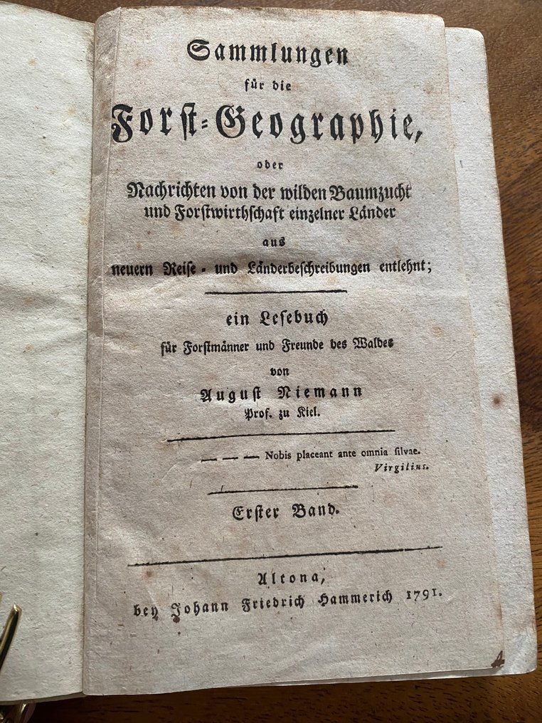 August Niemann - Sammlungen für die Forst-Geographie...aus neuern Reise- und Länderbeschreibungen - 1791 #1.0