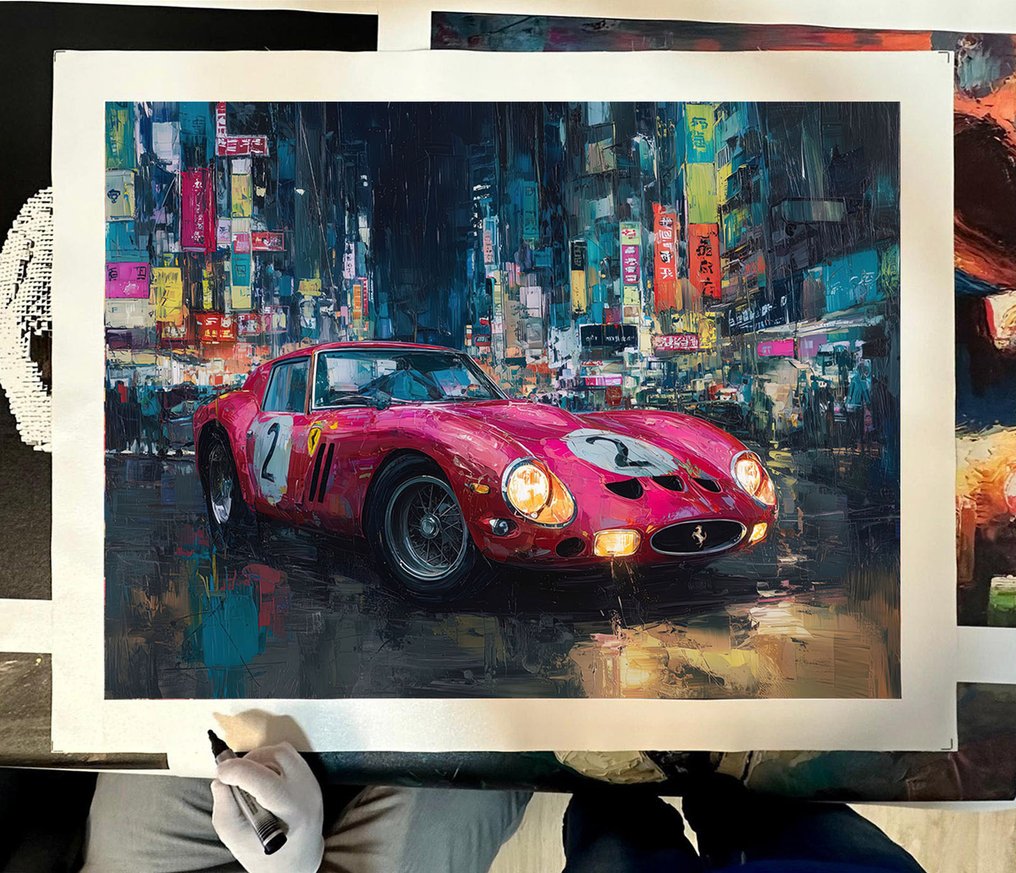Canvas Fit - Alberto Ricardo - Ferrari 250 GTO – “Nocturno en Tokio #1.0