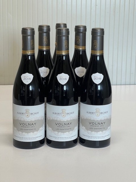 2018 Albert Bichot. "Les Santenots" - Volnay 1er Cru - 6 Flasker (0,75 L) #1.0