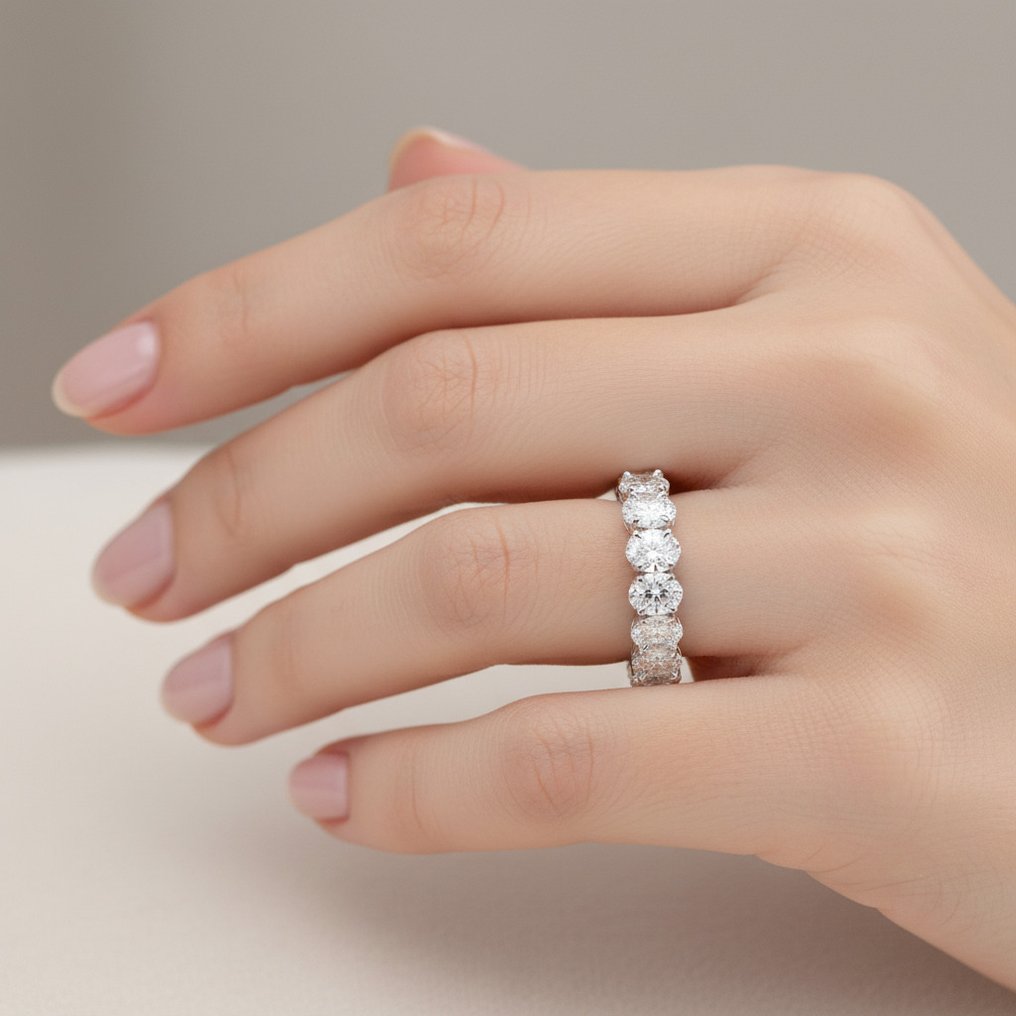 Sormus - 18 kt. Valkokulta - 2.12ct. tw. Timantti (Luonnollinen) - 0.70 Ct Look #2.1